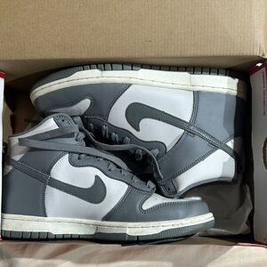 Nike Gray and White Sneakers